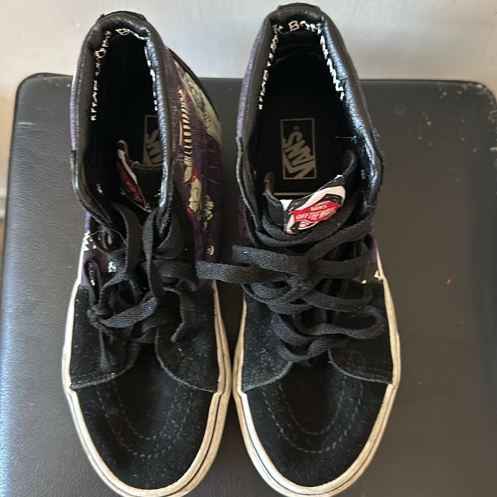Vans Nightmare Before Christmas Sk-8 Hi Black Purple Sneakers Jack Sally Zero - Picture 8 of 13